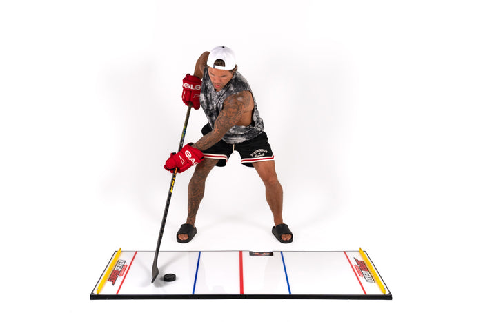 Player stickhandling on the SuperDeker Competition board