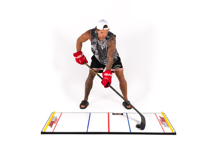 Player working a drill on the SuperDeker Competition board