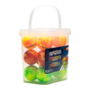 15 Pack Bucket of Street Hockey Balls (Extreme Colors)